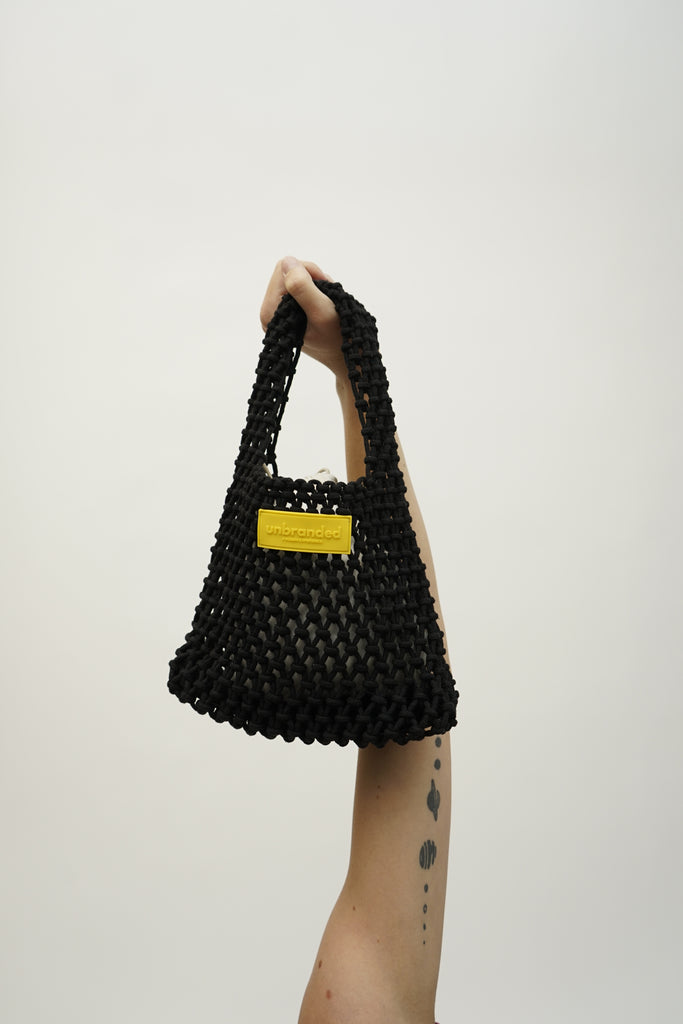 black mini tote