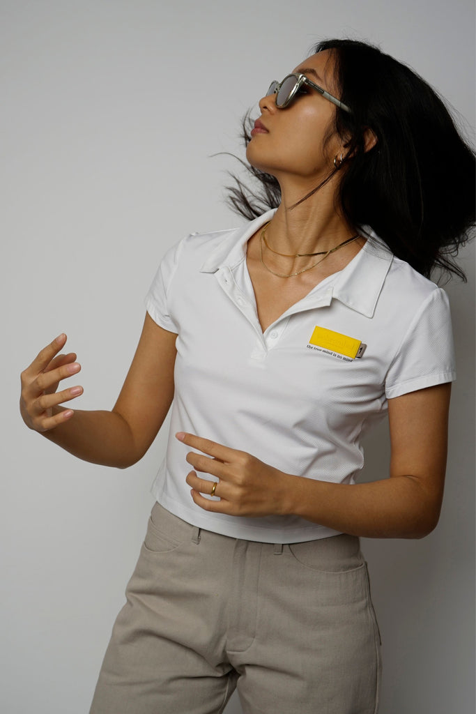 white polo shirt for women