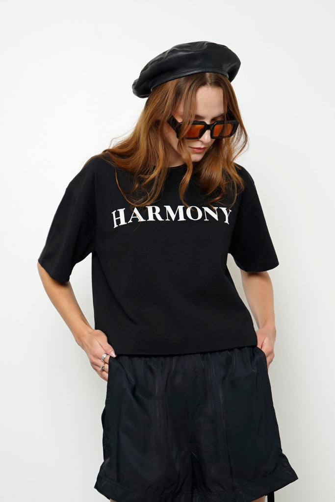 Harmony Oversized Cropped T-shirt