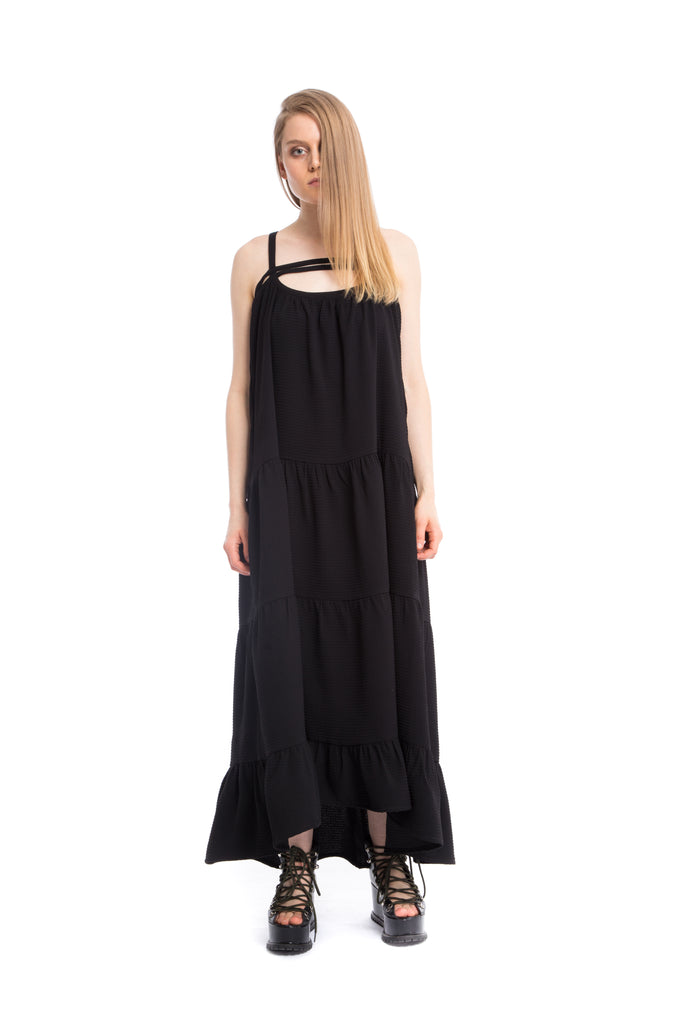 Noor Elegant Ruffled Maxi Dress